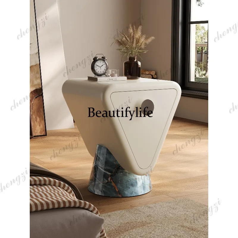 9344 Marble bedside table Soli - Tables ulasan dan harga