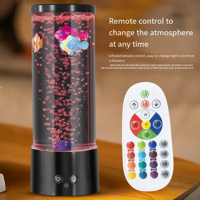 LED fish Lamp Ambient Night Li - Floating Nightstand With Led Light ulasan dan harga