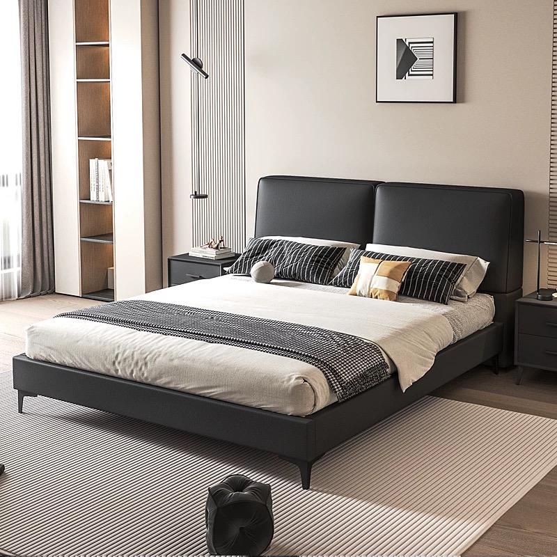 Modern Luxury Wood Bedroom Fur - King Size Bed Frame With Storage Drawers ulasan dan harga