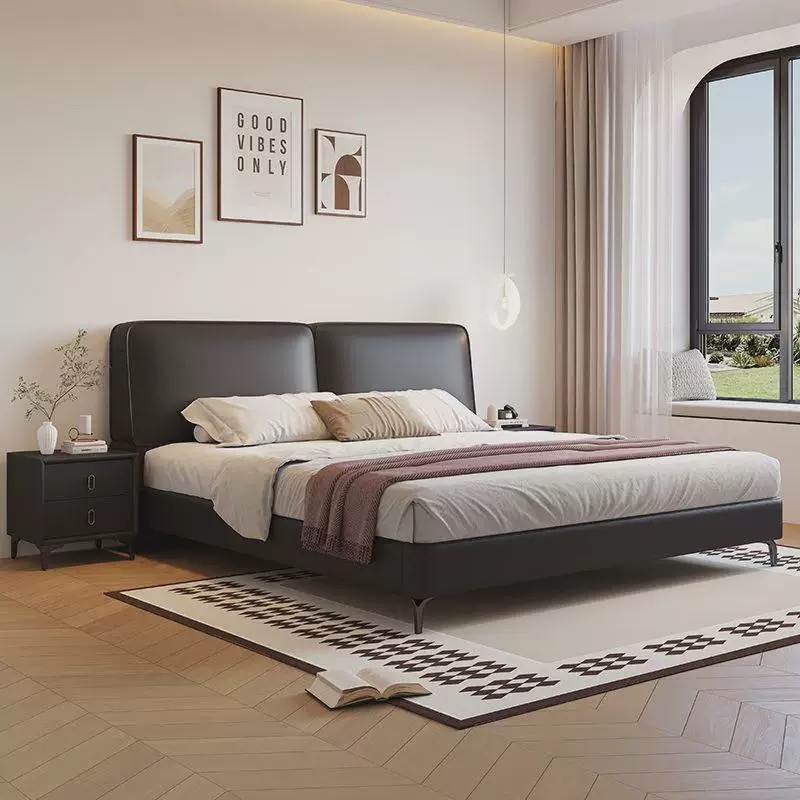 Modern Luxury Wood Bedroom Fur - King Size Bed Frame With Storage Drawers ulasan dan harga