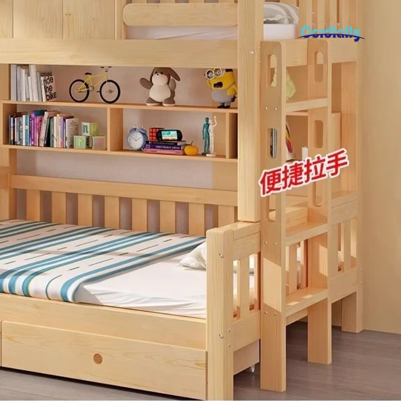 150x200cm King Size Kids Bed S - Bunk Bed With Stairs And Slide ulasan dan harga