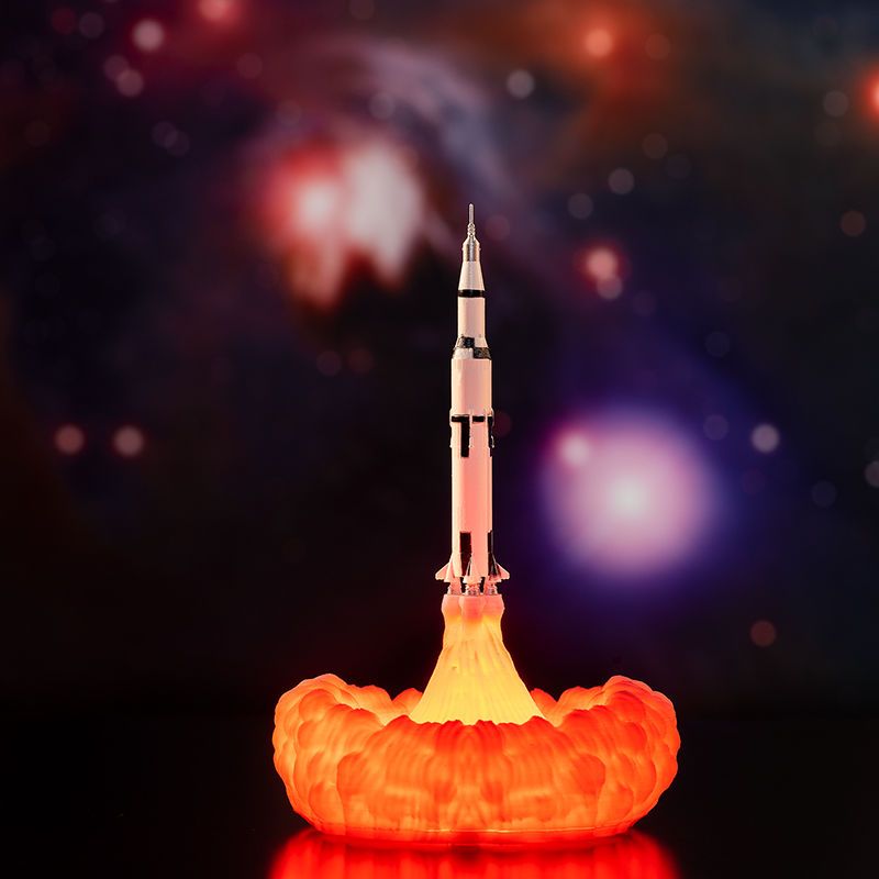 USB Rechargeable Space Shuttle - Floating Nightstand With Led Light ulasan dan harga