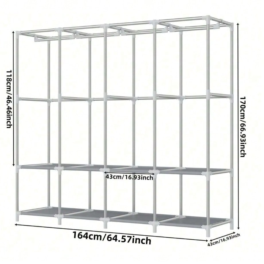 Large Portable Closet Wardrobe - Wardrobe Closet Portable Fabric Cover ulasan dan harga