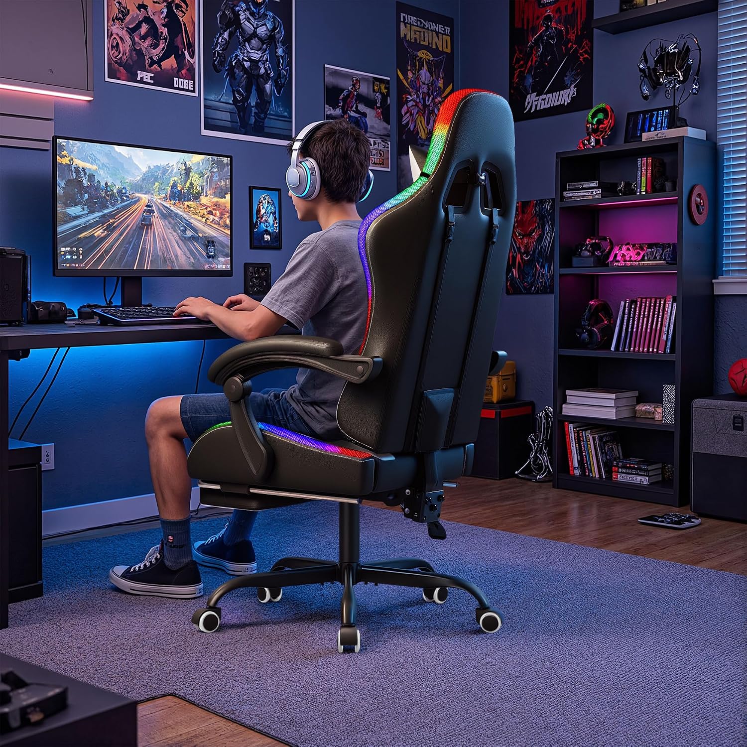 Homall Gaming Chair, Ergonomic - Sofas ulasan dan harga