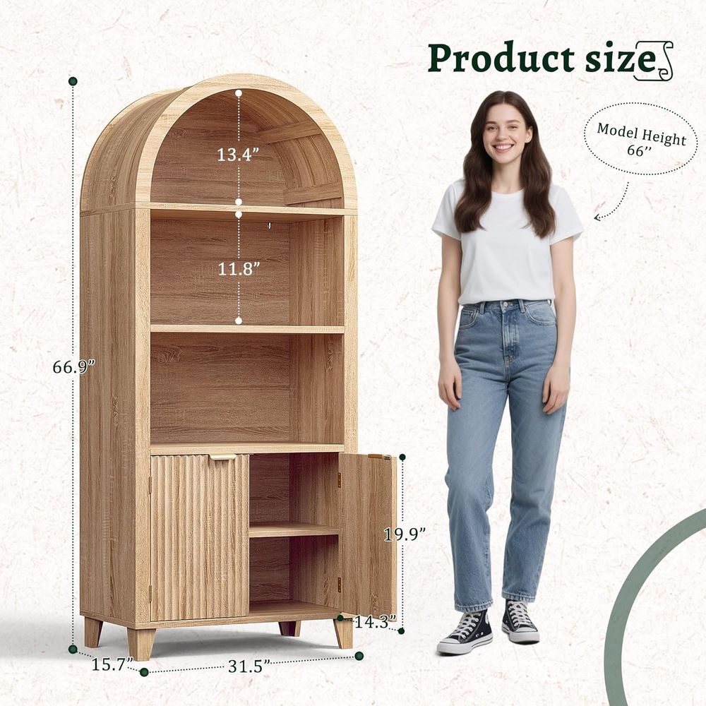 Arched Cabinet, 5-Tier Storage - Storage ulasan dan harga