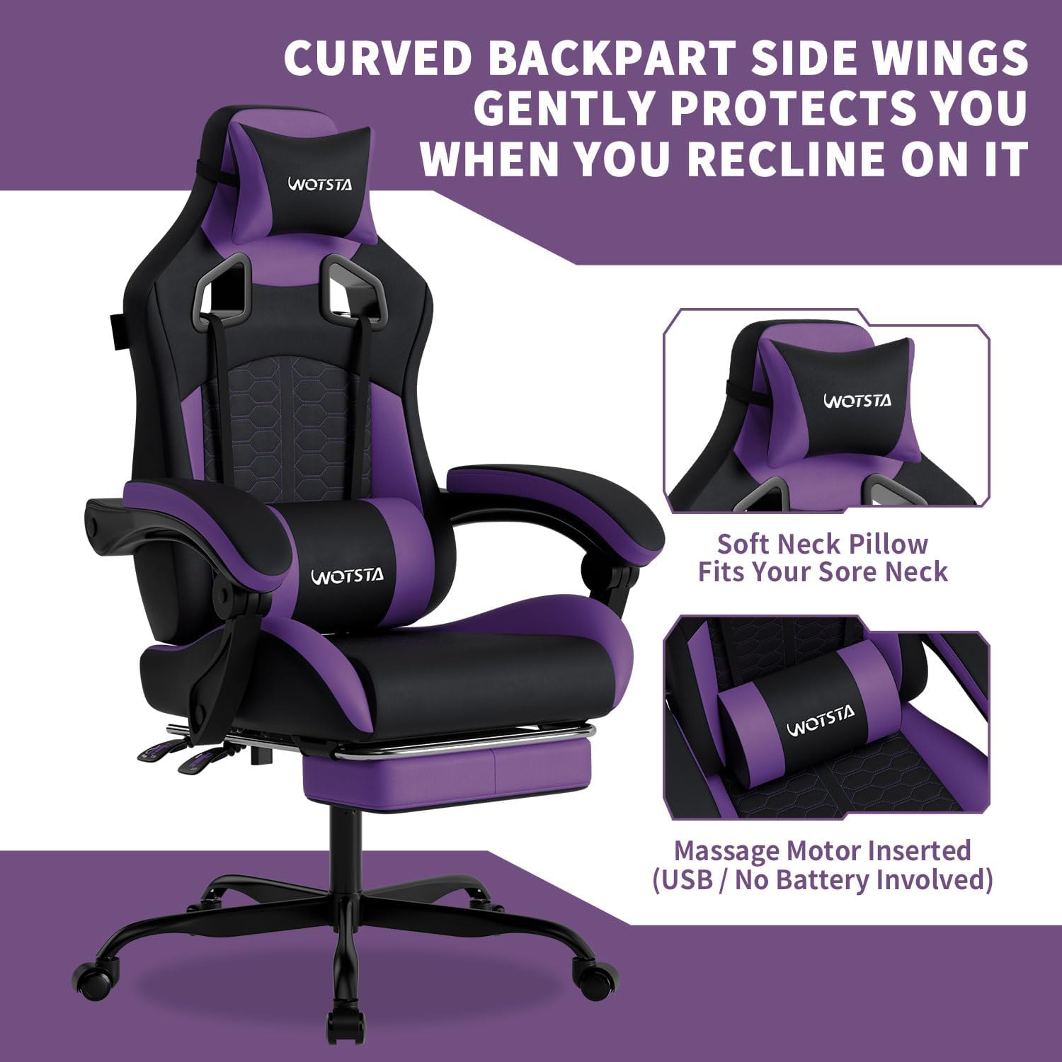 Gaming Chair with Massage,Ergo - Sofas ulasan dan harga